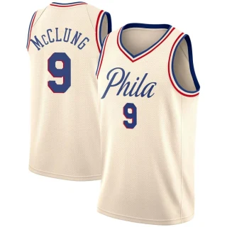 Youth Mac McClung Philadelphia 76ers Cream Swingman Jersey - City Edition