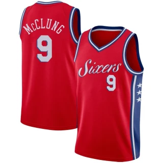 Youth Mac McClung Philadelphia 76ers Red Swingman Jersey - Statement Edition