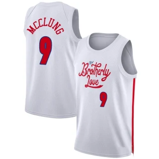 Youth Mac McClung Philadelphia 76ers White Swingman 2022/23 City Edition Jersey