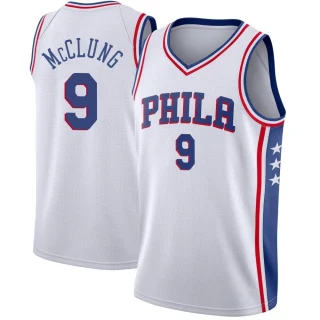 Youth Mac McClung Philadelphia 76ers White Swingman Jersey - Association Edition