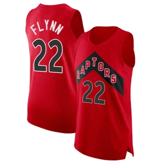 Youth Malachi Flynn Toronto Raptors Red Authentic 2020/21 Jersey - Icon Edition