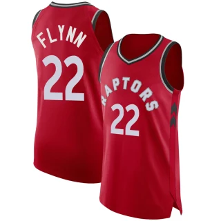 Youth Malachi Flynn Toronto Raptors Red Authentic Jersey - Icon Edition