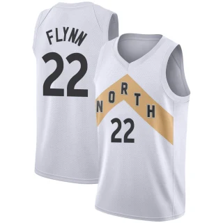 Youth Malachi Flynn Toronto Raptors White Swingman 2018/19 Jersey - City Edition