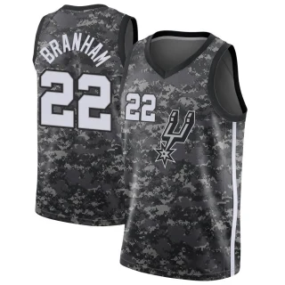 Youth Malaki Branham San Antonio Spurs Black Swingman Jersey - City Edition