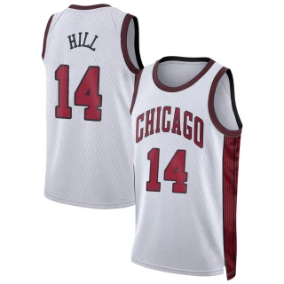 Youth Malcolm Hill Chicago Bulls White Swingman 2022/23 City Edition Jersey