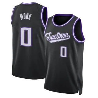 Youth Malik Monk Sacramento Kings Black Swingman 2021/22 Icon Edition Jersey