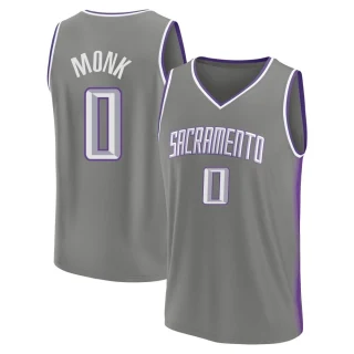 Youth Malik Monk Sacramento Kings Gray Fast Break 2022/23 City Edition Jersey