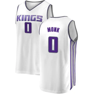Youth Malik Monk Sacramento Kings White Fast Break Jersey - Association Edition