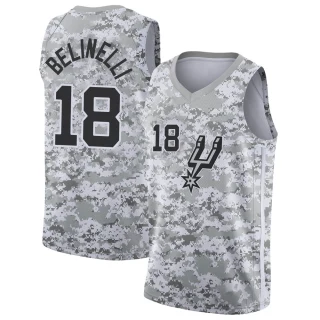Youth Marco Belinelli San Antonio Spurs White Swingman 2018/19 Jersey - Earned Edition