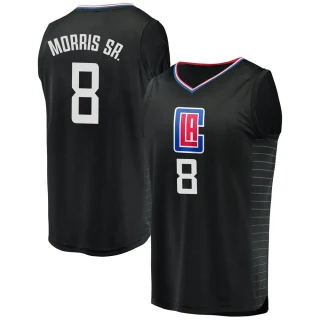 Youth Marcus Morris Sr. Los Angeles Clippers Black Fast Break Jersey - Statement Edition