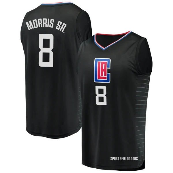 Youth Marcus Morris Sr. Los Angeles Clippers Black Fast Break Jersey - Statement Edition
