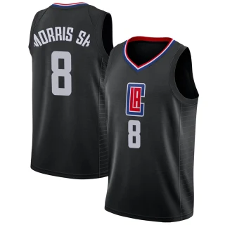Youth Marcus Morris Sr. Los Angeles Clippers Black Swingman Jersey - Statement Edition