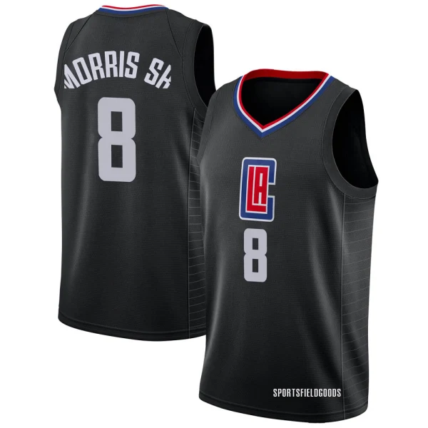 Youth Marcus Morris Sr. Los Angeles Clippers Black Swingman Jersey - Statement Edition