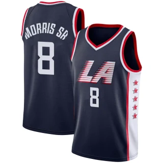 Youth Marcus Morris Sr. Los Angeles Clippers Navy Swingman 2018/19 Jersey - City Edition