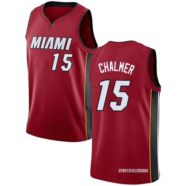 Youth Mario Chalmer Miami Heat Red Swingman Jersey - Statement Edition