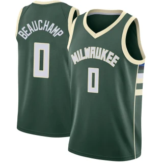 Youth MarJon Beauchamp Milwaukee Bucks Green Swingman Jersey - Icon Edition