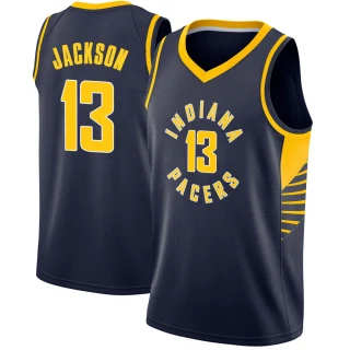 Youth Mark Jackson Indiana Pacers Navy Swingman Jersey - Icon Edition