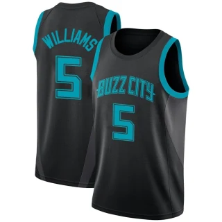 Youth Mark Williams Charlotte Hornets Black Swingman Jordan Brand 2018/19 Jersey - City Edition