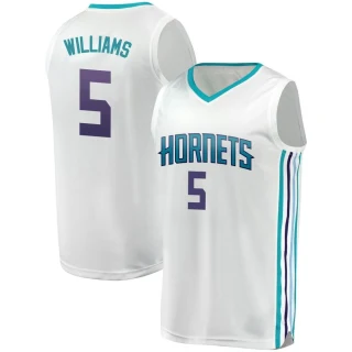 Youth Mark Williams Charlotte Hornets White Fast Break Fanatics Brand Jersey - Association Edition