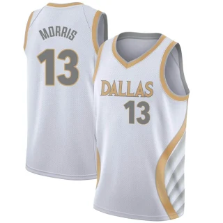 Youth Markieff Morris Dallas Mavericks White Swingman 2020/21 Jersey - City Edition