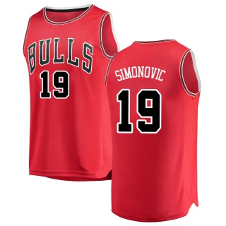 Youth Marko Simonovic Chicago Bulls Red Swingman Jersey - Icon Edition