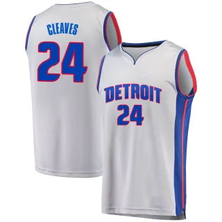 Youth Mateen Cleaves Detroit Pistons Gray Fast Break Alternate Jersey - Statement Edition