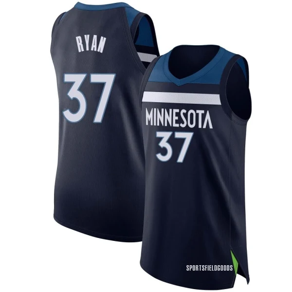 Youth Matt Ryan Minnesota Timberwolves Navy Authentic Jersey - Icon Edition