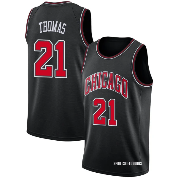 Youth Matt Thomas Chicago Bulls Black Swingman Jersey - Statement Edition