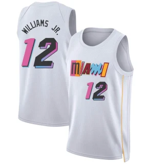 Youth Matt Williams Jr. Miami Heat White Swingman 2022/23 City Edition Jersey