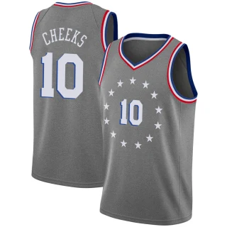 Youth Maurice Cheeks Philadelphia 76ers Gray Swingman 2018/19 Jersey - City Edition