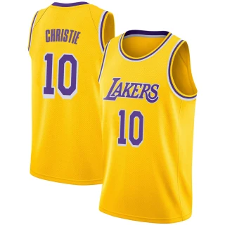 Youth Max Christie Los Angeles Lakers Gold Swingman 2018/19 Jersey - Icon Edition