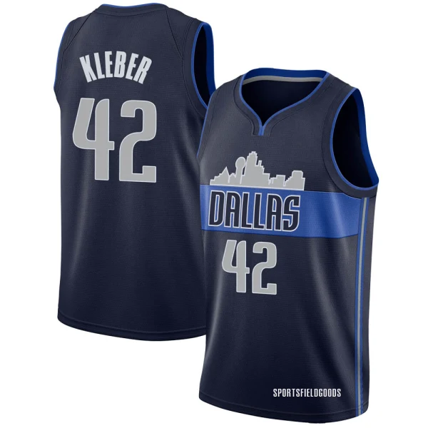 Youth Maxi Kleber Dallas Mavericks Navy Swingman Jersey - Statement Edition