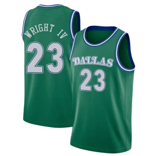 Youth McKinley Wright IV Dallas Mavericks Green Swingman 2020/21 Hardwood Classics Jersey