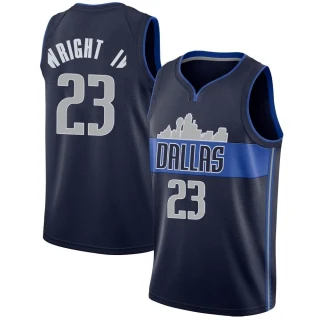 Youth McKinley Wright IV Dallas Mavericks Navy Swingman Jersey - Statement Edition