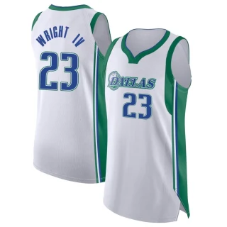 Youth McKinley Wright IV Dallas Mavericks White Authentic 2021/22 City Edition Jersey
