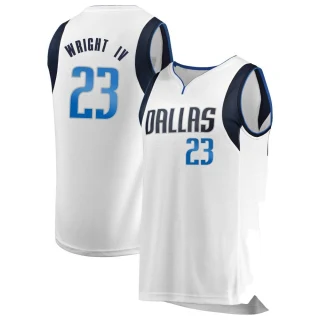 Youth McKinley Wright IV Dallas Mavericks White Fast Break Jersey - Association Edition