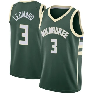 Youth Meyers Leonard Milwaukee Bucks Green Swingman Jersey - Icon Edition