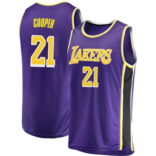 Youth Michael Cooper Los Angeles Lakers Purple Swingman 2018/19 Jersey - Statement Edition