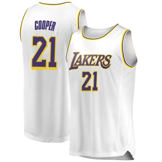 Youth Michael Cooper Los Angeles Lakers White Swingman 2018/19 Jersey - Association Edition