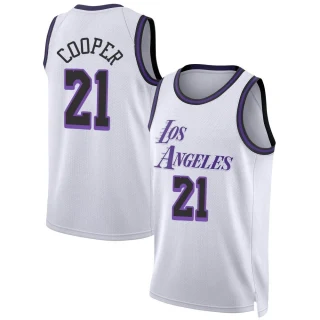 Youth Michael Cooper Los Angeles Lakers White Swingman 2022/23 City Edition Jersey