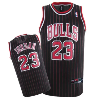 Youth Michael Jordan Chicago Bulls Black Authentic (Red Strip) Jersey