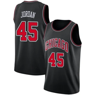Youth Michael Jordan Chicago Bulls Black Swingman Jersey - Statement Edition