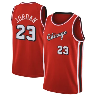 Youth Michael Jordan Chicago Bulls Red Swingman 2021/22 City Edition Jersey