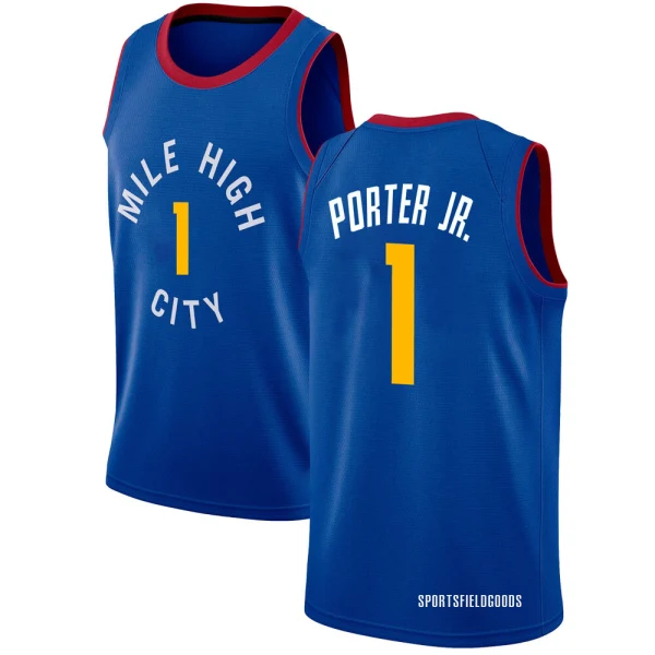 Youth Michael Porter Jr. Denver Nuggets Blue Swingman Jersey - Statement Edition