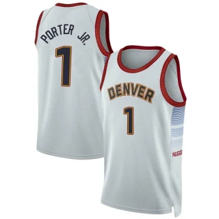 Youth Michael Porter Jr. Denver Nuggets Swingman Silver 2022/23 City Edition Jersey