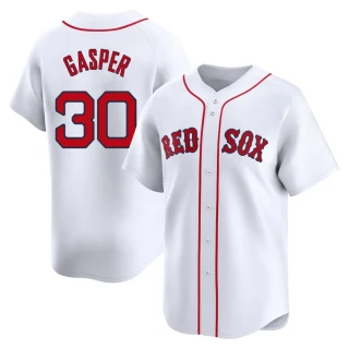 Youth Mickey Gasper Boston Red Sox White Limited Home Jersey