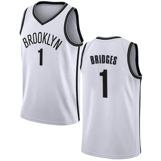 Youth Mikal Bridges Brooklyn Nets White Swingman Jersey - Association Edition