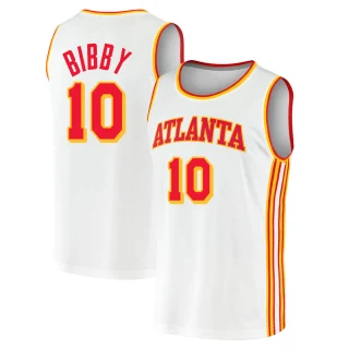 Youth Mike Bibby Atlanta Hawks White Fast Break 2020/21 Jersey - Association Edition
