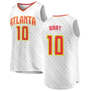 Youth Mike Bibby Atlanta Hawks White Fast Break Jersey - Association Edition