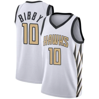 Youth Mike Bibby Atlanta Hawks White Swingman 2018/19 Jersey - City Edition